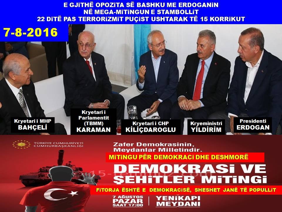 REFERENDUMi: SiSTEMi PRESIDENCiAL i ERDOGAN’iT A DO TA DEMOKRATiZOJË TURQiNË?  ANALiZË Nga Sokol BRAHAJ 15/04/2017