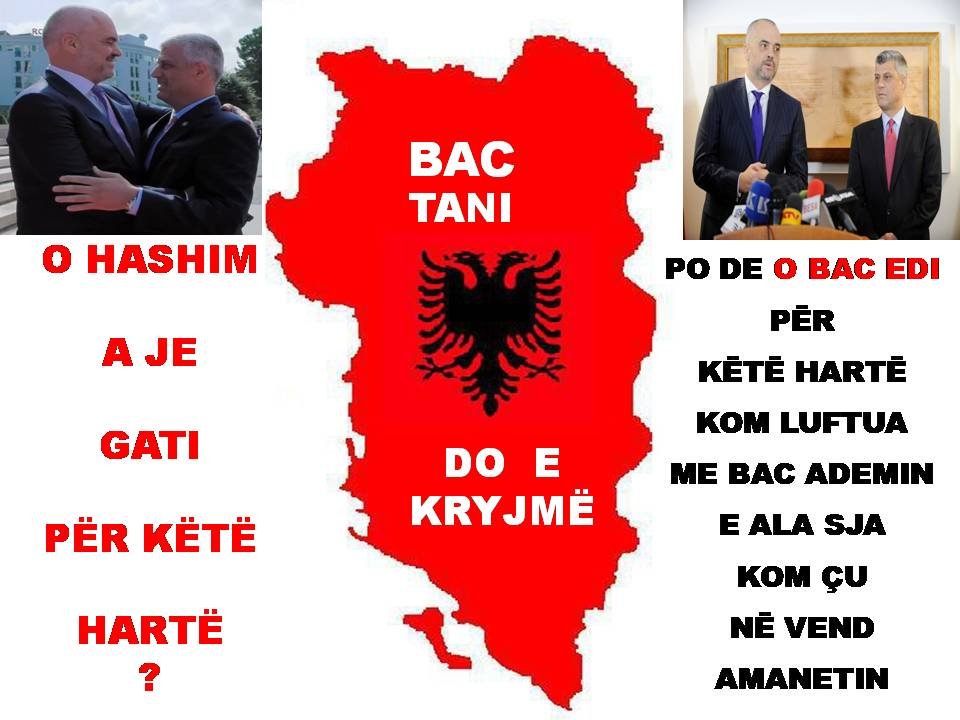 EDI: T’GJITHË SHQIPTARËT PO I BASHKOJ, HASHIMI: ANI DE BAC, BASHKË E KRYJMË