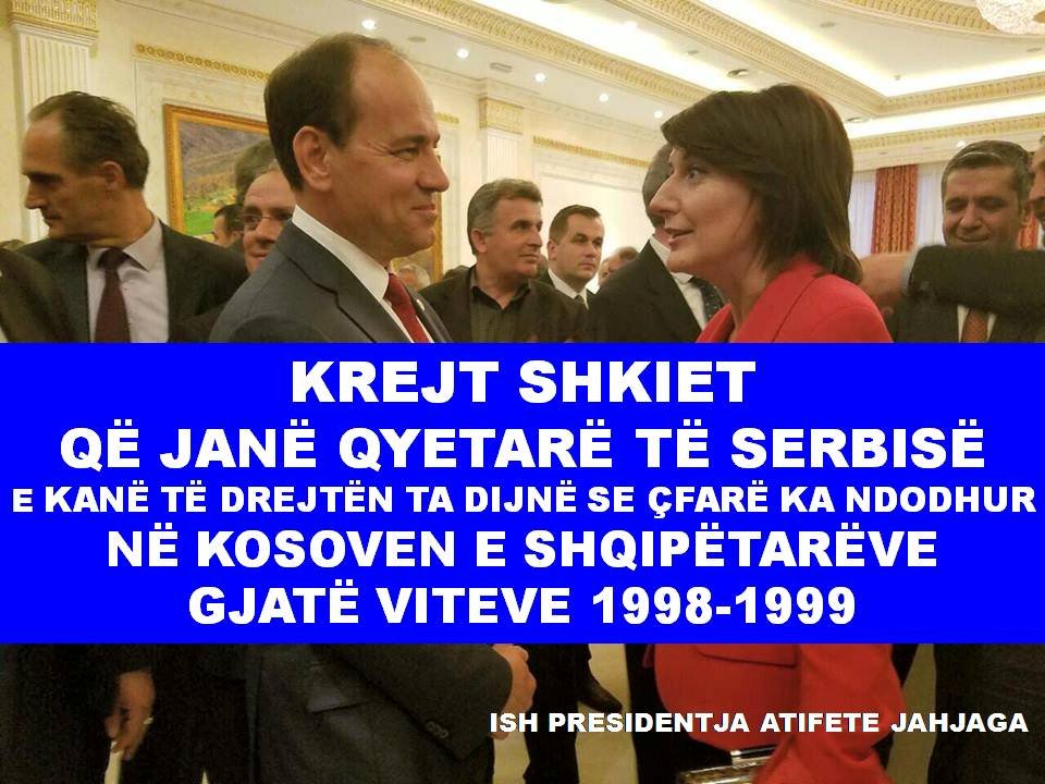 KREJT SHKIET QË JANË QYETARË TË SERBISË E KANË TË DREJTËN TA DIJNË SE ÇFARË KA NDODHUR NË KOSOVEN E SHQIPËTARËVE GJATË VITEVE 1998-1999